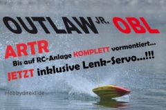 OUTLAW JR OBL Brushless Kompakt-Power-Boot ARTR + GELB Thunder T