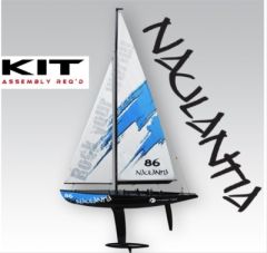 Racing-Segel-Yacht NAULANTIA 1:25, Baukasten, BLAU Thunder Tiger 5549-L