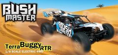 BUSH MASTER 1:8 Brushless 4WD Terra-Race-Buggy BLAU RTR Thunder Tiger 6410-F111