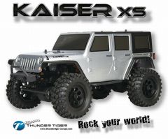 KAISER XS 1:14 OFF-ROAD 4WD SILBER RC WaterProof Design Thunder Tiger 6602-F132-A2