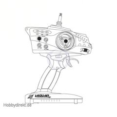 Jaguar T2P Pistolensender 2-Kanal 40MHz / Thunder Tiger AQ0458