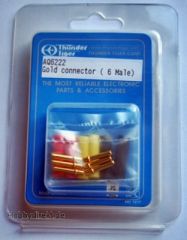 Goldkontakt Stecker 6Stück Thunder Tiger AQ6222