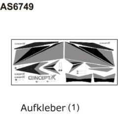 CONCEPT X DECAL Aufkleber-Bogen Thunder Tiger AS6749