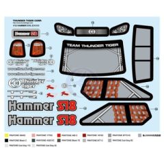 Dekorbogen S18 MGT 3.0 Thunder Tiger PD8119