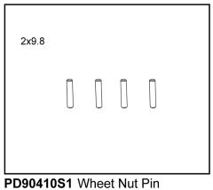 KAISER XS Pins 2x9,8mm zur Felgen-Mitnahme (4) Thunder Tiger PD90410S1