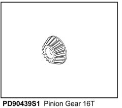 KAISER XS Kegel-Rad Triebling für Getrieb Vorne - Hinten (1) Thunder Tiger PD90439S1