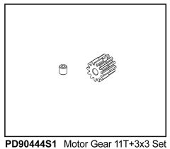 KAISER XS Motor-Ritzel Modul 0,6, 11 Zähne Thunder Tiger PD90444S1