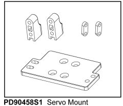 KAISER XS Servo-Halterung Thunder Tiger PD90458S1