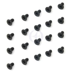 Schraube M2,5x5mm, Senk-Kopf, Kreuz, Stahl, Schwarz (20) Thunder Tiger PD9125