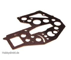 E820 Chassis-Rahmen Seiten-Teil Links, Kohlefaser (1) Thunder Tiger PV0586