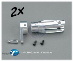 X50 Blatthalter, Alu CNC, Komplett-Set (2) Thunder Tiger PV1442