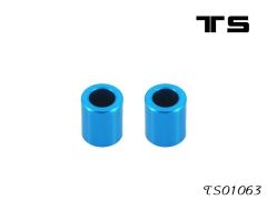 Team Saxo F1-043-A-6, Flügelhalter 6mm, Alu BLAU (2) Thunder Tiger TS01063