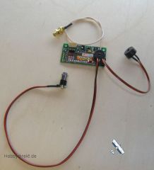 2.4GHz Jeti Duplex TU2 HF-Modul mit ext. Piezo und Ohrhörer