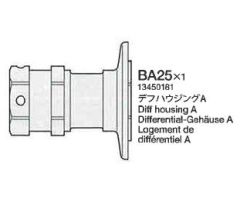 Differenzial-Gehäuse A BA25 58431 Tamiya 3450181 303450181