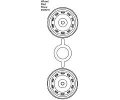 M-Chassis Felgen (4) VW Käfer 58383 Tamiya 309335219