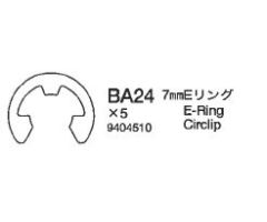 7mm E-Ring (8x) NT Tamiya 9404510