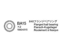 Flanged Ball Bearing 840 Tamiya 9804315