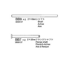 Achsen 2x46(2x) + 2x28(2x) Tamiya 9808107