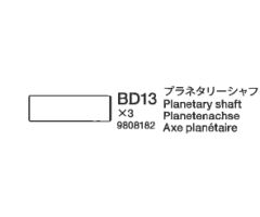 Planetenwelle 58405 Tamiya 9808182