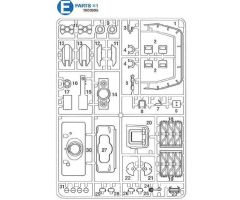 S.Sherman 56032 E-Teile Turm-Anbauteile Tamiya 9005995 319005995