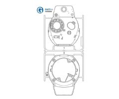 S.Sherman 56032 G-Teile Turm oben/unten Tamiya 9005996 319005996