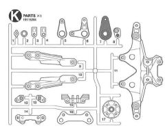 FF-03 K-Teile Lenkhebel/Chassis-Teile Tamiya 9115284 319115284