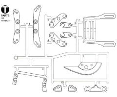 TA08 T-Teile Dämpferbr./Servohal. 58693 Tamiya 9115533 319115533