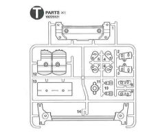 T-Teile LED-Halterungen MAN 56325 Tamiya 9225121 319225121