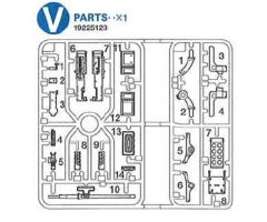 S.Sherman 56032 V-Teile Turm-MG Tamiya 9225123 319225123