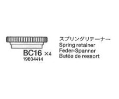 TRF201 Alu Federvorspanner (BC16) (4) Tamiya 9804414 319804414