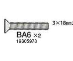 Schraube Senkk.3x18mm BA2 (10) 58441/452 Tamiya 9805978 319805978