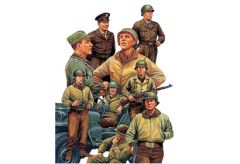 1:48 WWII US Willys Jeep m.Fig.-Set (9) Tamiya 300032552