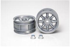 M-Chassis 8-Speichen Felgen (2) silber Tamiya 300050569