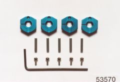 Radmitnehmer (4) Alu 4mm blau Tamiya 300053570