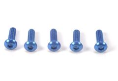 3x10mm Sockelschraube Alu blau (5) Tamiya 300053767