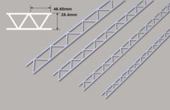 Leiterträger diagonal-25.4 x 46.60x 300mm Plastruct