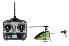 XciteRC Flybarless 200 Trainer RTF 2.4 GHz 4 Kanal Hubschrauber gelb/grün mit 6S Profi 6 Kanal Sender XciteRC 13002110