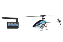 XciteRC Flybarless 245 Trainer RTF 2.4 GHz 4 Kanal Hubschrauber blau/weiß mit M6i 6 Kanal Sendermodul FHSS XciteRC 13003120