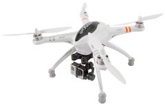 XciteRC Quadrocopter QR X350 Pro RTF - FPV-Drohne für GoPro Hero3 Kamera, 3D-Gimbal, GPS, Akku, Ladegerät und Devo F7 Fernsteuerung mit integriertem