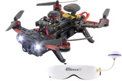 XciteRC FPV Racing-Quadrocopter Runner 250 Advance RTF - FPV-Drohne mit Full HD-Kamera, Videobrille, GPS, Akku, Ladegerät und DEVO 7 Fernsteuerung Wal