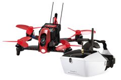 Walkera FPV Racing-Quadrocopter Rodeo 110 RTF - FPV-Drohne mit HD-Kamera, Goggle V4 Videobrille, Akku, Ladegerät und DEVO 7 Fernsteuerung Walkera 1500