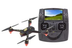 Hubsan X4 FPV Brushless Quadrocopter schwarz - RTF-Drohne mit HD-Kamera, GPS, Follow-Me, Akku, Ladegerät und Fernsteuerung mit integriertem Farb-Monit