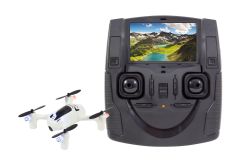 Hubsan X4 FPV Plus Quadrocopter - RTF-Drohne mit HD-Kamera, Altitude-Hold, Akku, Ladegerät und Fernsteuerung mit integriertem Farbmonitor H107D+ Hubsa