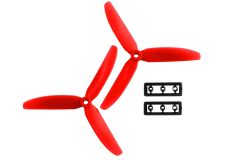 XciteRC 3-Blatt Nylon-Rotoren 5x3 für 250er Race-Copter rot (2) XciteRC 17000021