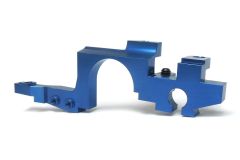 KM-Racing K8 Aluminium Bulkhead unten links (blau) KM-Racing 31201048