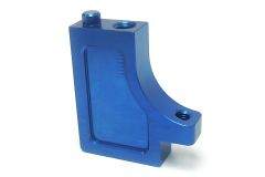 KM-Racing K8 Aluminium Radioplattenhalter links (blau) KM-Racing 31201085