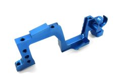 KM-Racing H-K1 EVO2 Bulkhead vorne unten links (blau) KM-Racing 31301053