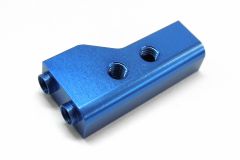 KM-Racing H-K1 EVO2 Aluminium Radioplattenhalter links (blau) KM-Racing 31301086