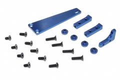 KM-Racing H-K1 MV Servohalterung vorne Komplettes Set (blau) KM-Racing 31301138