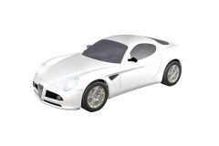 Teknotoys Alfa Romeo 8C weiß Slot-Car 1:43 Teknotoys 39001005